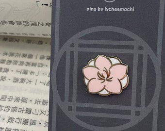 Floral Mini Pins - Camellia Enamel Pin, Enamel Pins, Flower Pins, Tiny Pins, Plant Pin, Floral Pins, Camellia Pin, Flower Enamel Pin