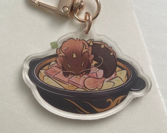 Genshin Zhongli Keychain - Slow Cooked Bamboo Shoot Soup