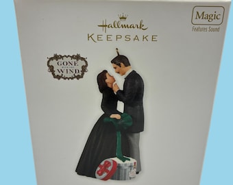Hallmark-minnesmärke "Nästan en kyss" Borta med vinden julgransprydnad.