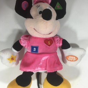 Kcare learning Toy Disney Mickey Mouse plush 12” Stuffed Colors Numbers Talking.