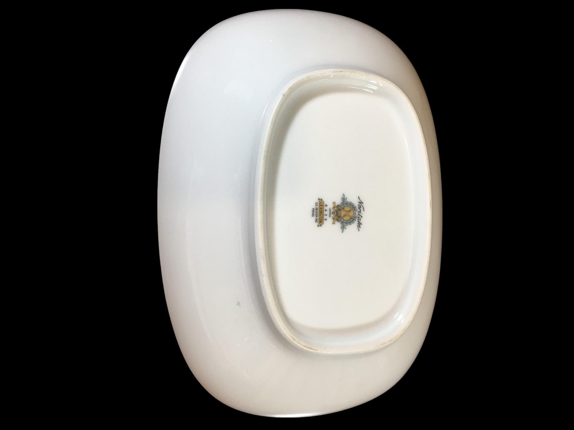 Noritake Japan Lexington 6435 With Platium Rim Rectangle Serving