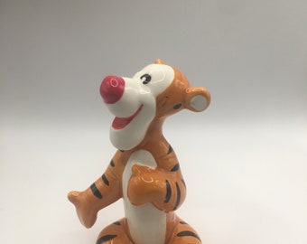 Vintage Walt Disney Japan Winnie the Pooh Tigger Ceramic Figurine.
