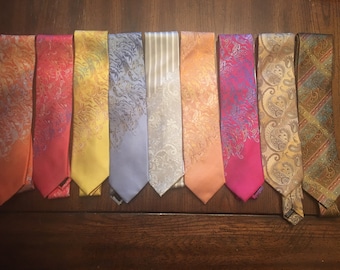 Steven Land - The Big Knot 100% Silk Paisley-Men Neckties Choose from different colors.