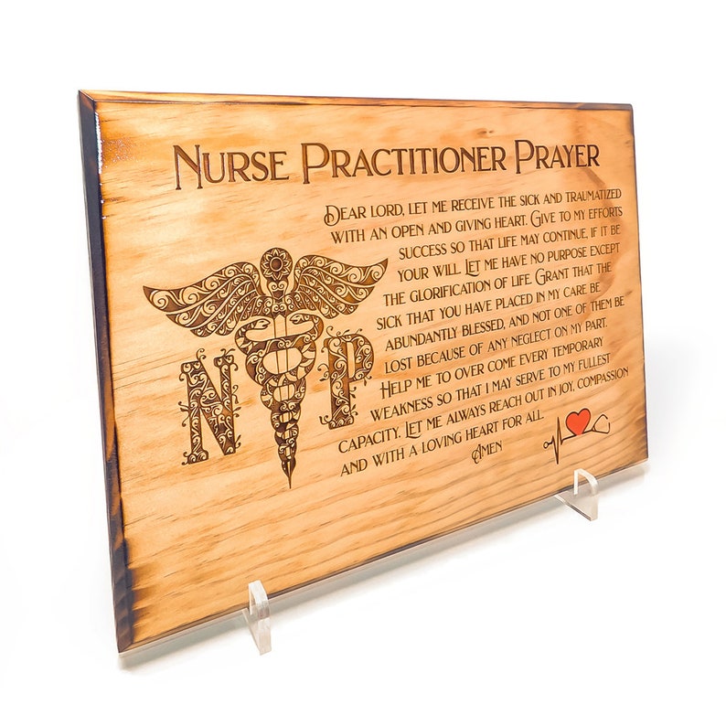 Nurse Practitioner Prayer Plaque Nursing Plaque NP Gifts Etsy