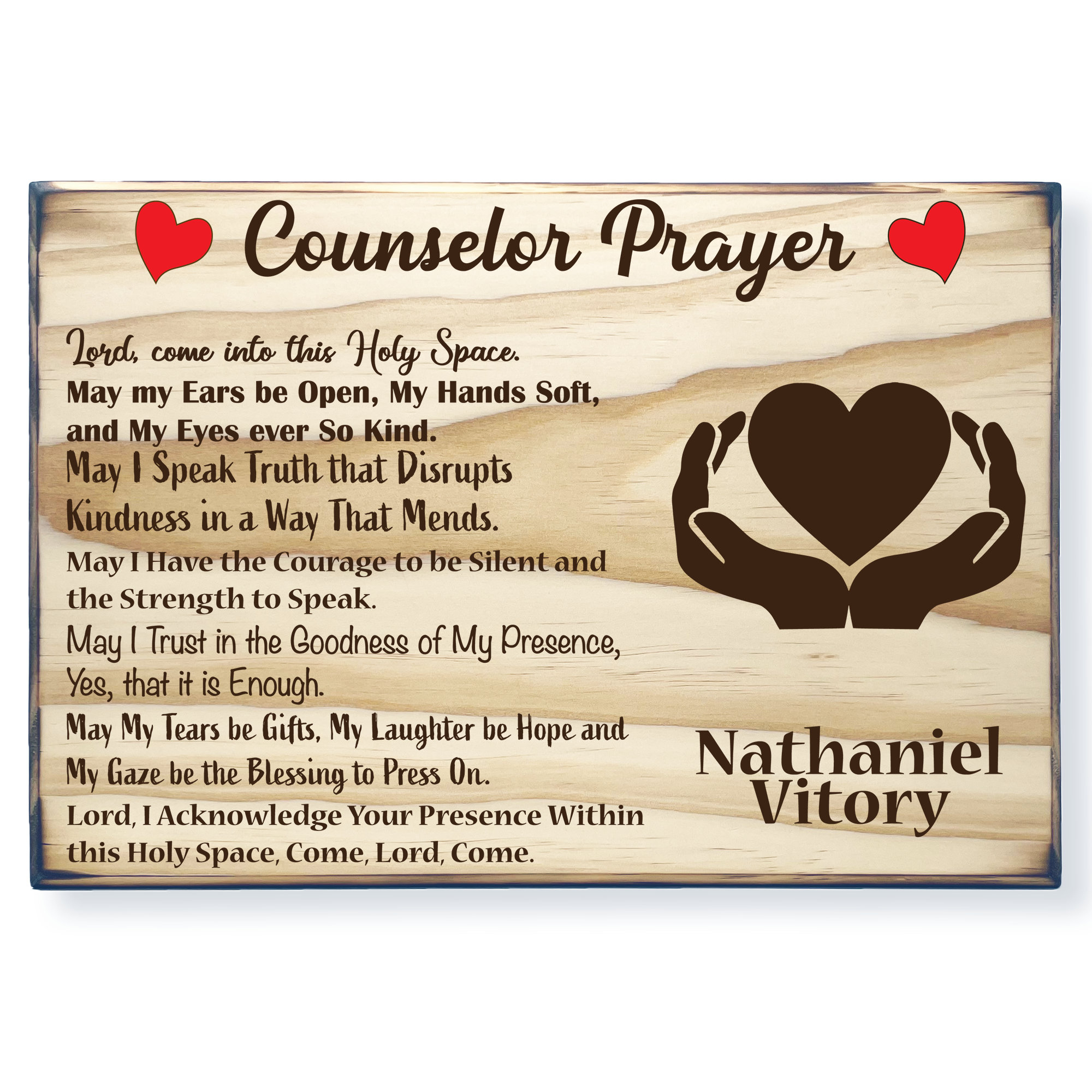 Personalized Counselor Prayer Plaque Gift for Counselor Etsy België