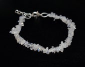 50 Off, Rainbow Moonstone Chips Bracelet, Finest Quality Rainbow Moonstone Smooth Nuggets Chips Ready Jewelry Beaded Choker 7 quot Bracelet
