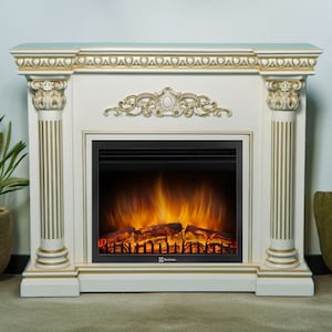 Wooden fireplace, Fireplace screen, Mantel, Home decor, Handmade furniture, Electric fireplace, Furniture, Firepit, Decorative fireplace
