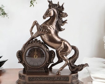ブロンズ製の馬の頭の彫刻：終末論的な抽象芸術、室内装飾 - Etsy 日本