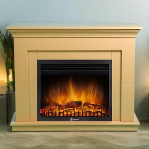 Decorative fireplace, Home decor, Fireplace cladding, Fireplace, Mantel, Wooden fireplace, Handmade furniture, Electric fireplace, Furniture
