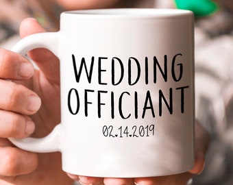 Funny Wedding Officiant Gift Beer Mug //// Personalized