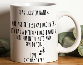 cat mom cat dad mug set