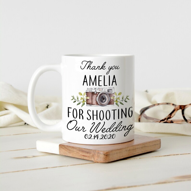 Personalized Wedding Photographer Gift Photographer Mug Etsy