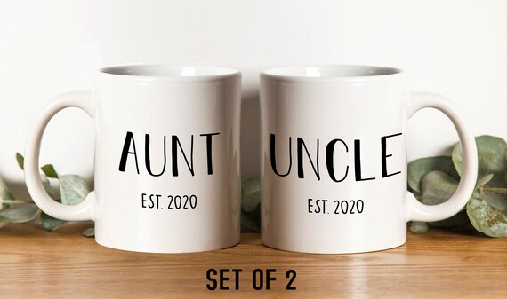 aunt and uncle mug set