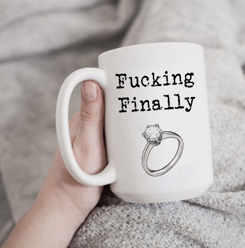 Funny Engagement Mug Engagement Gift Engagement Gift Idea Etsy