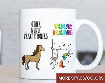 Funny Unicorn Nurse Practitioner Gifts, Gift For Nurse Practitioner, Nurse Practitioner Mug, Rae dunn Nurse Practitioner, Nurse Practitioner