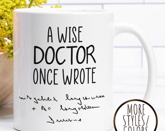 Personalized Funny Doctor Gift, Medical School Graduation Gift, Office Doctor Travel Mug, Christmas Gift for Doc, Birthday Gift for Him
