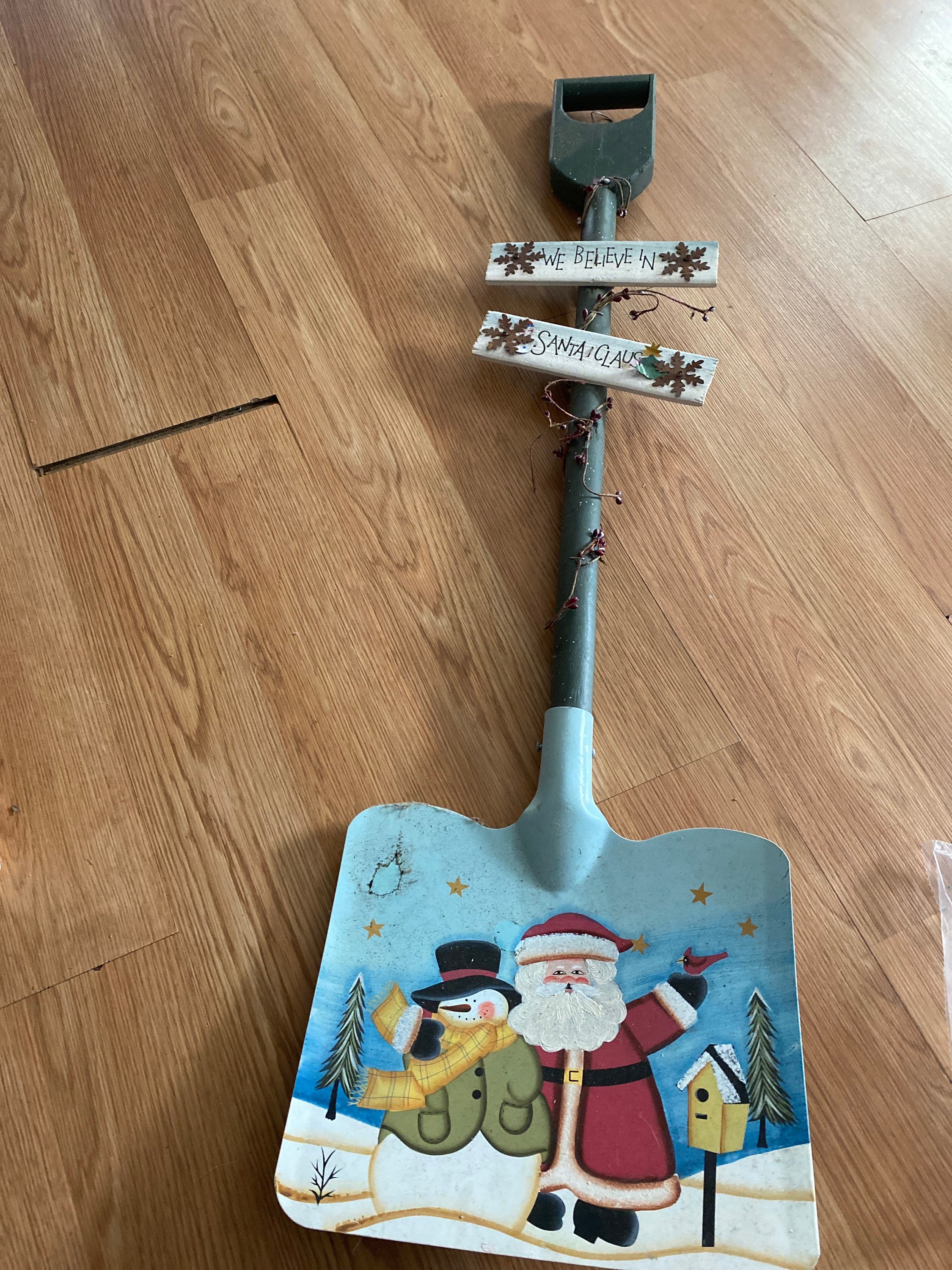 Christmas Hand Painted Snow Shovel Decoration Etsy