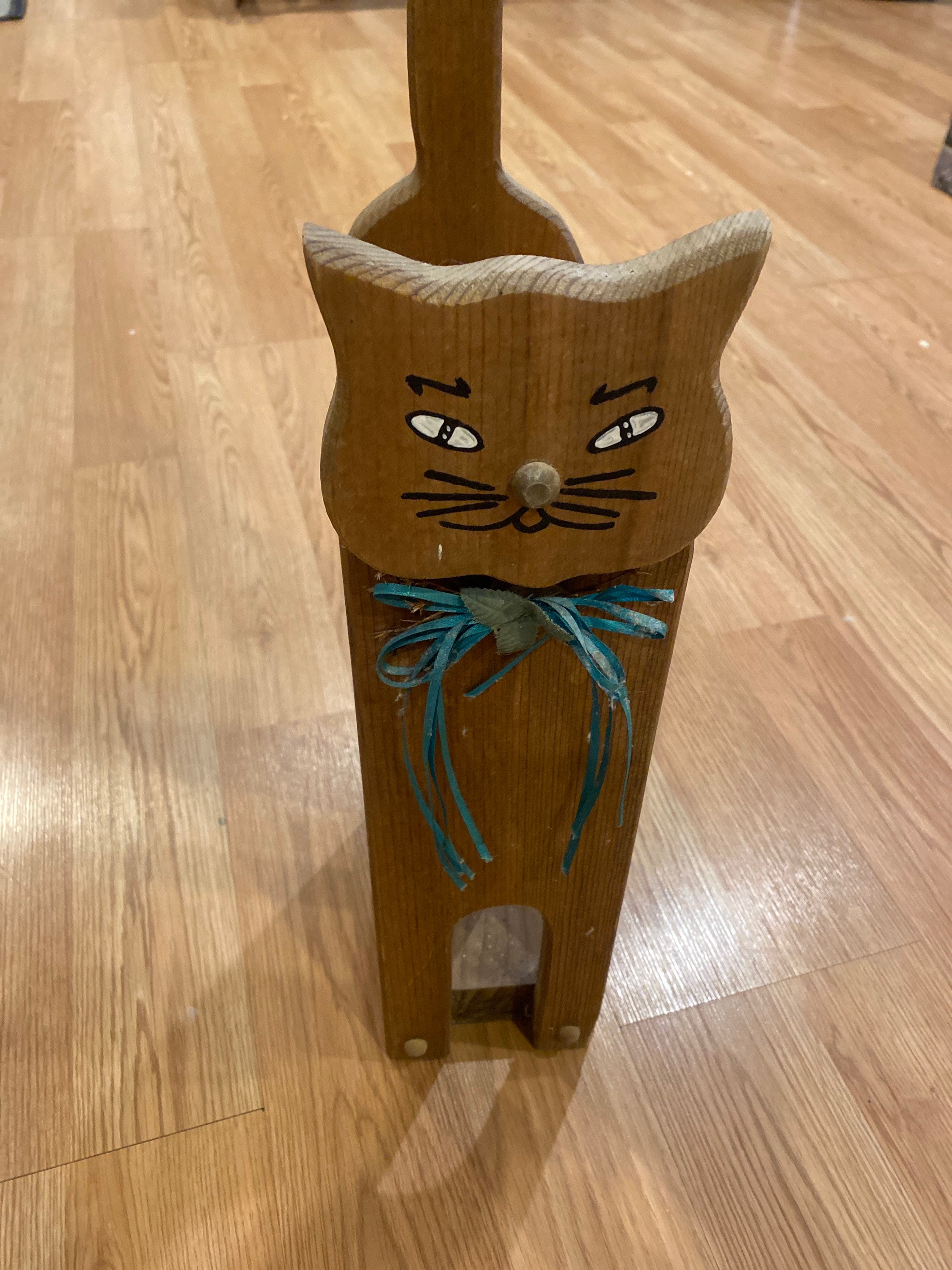 Cat toilet paper hot sale holder