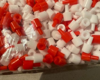 Battleship Game Replacement Pieces Parts Red White Pegs 