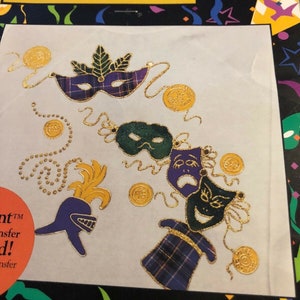 Apparel - Purple MARDI GRAS MASK SEQUIN PATCHES PULLOVER – MJ's