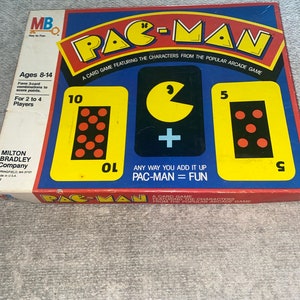Vintage Pac-Man Card Game 1982 Board Game Milton Bradley, Complete