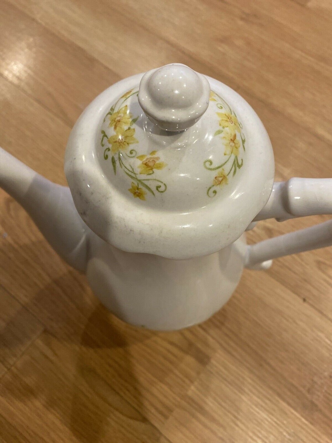 Vtg Mitani Ironstone Nikko Japan Teapot Yellow Flowers Etsy