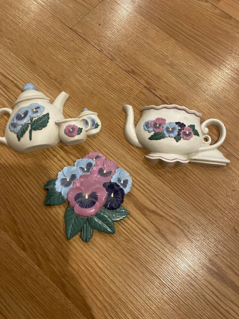 Burwood Products Co. Wall Decor Teapot Coffee Creamer Set & Etsy