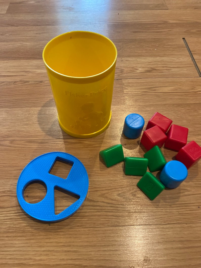 1977 Fisher Price Toys Shapes and Colors Activity Blocks 10 Etsy