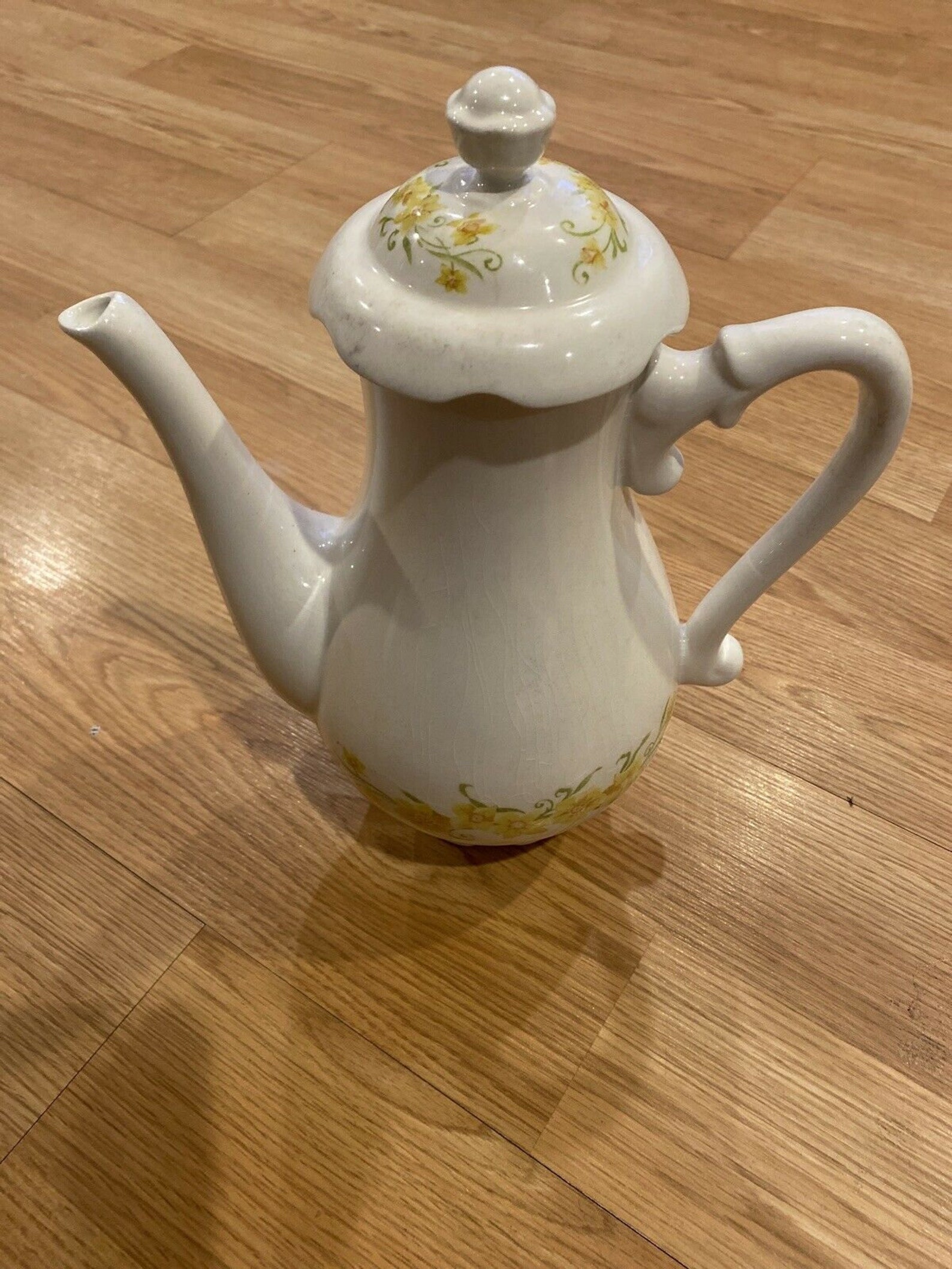 Vtg Mitani Ironstone Nikko Japan Teapot Yellow Flowers Etsy