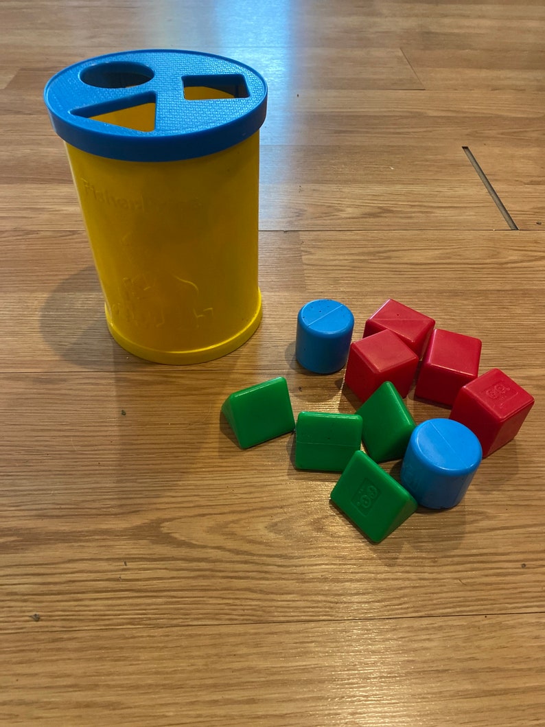 1977 Fisher Price Toys Shapes and Colors Activity Blocks 10 Etsy