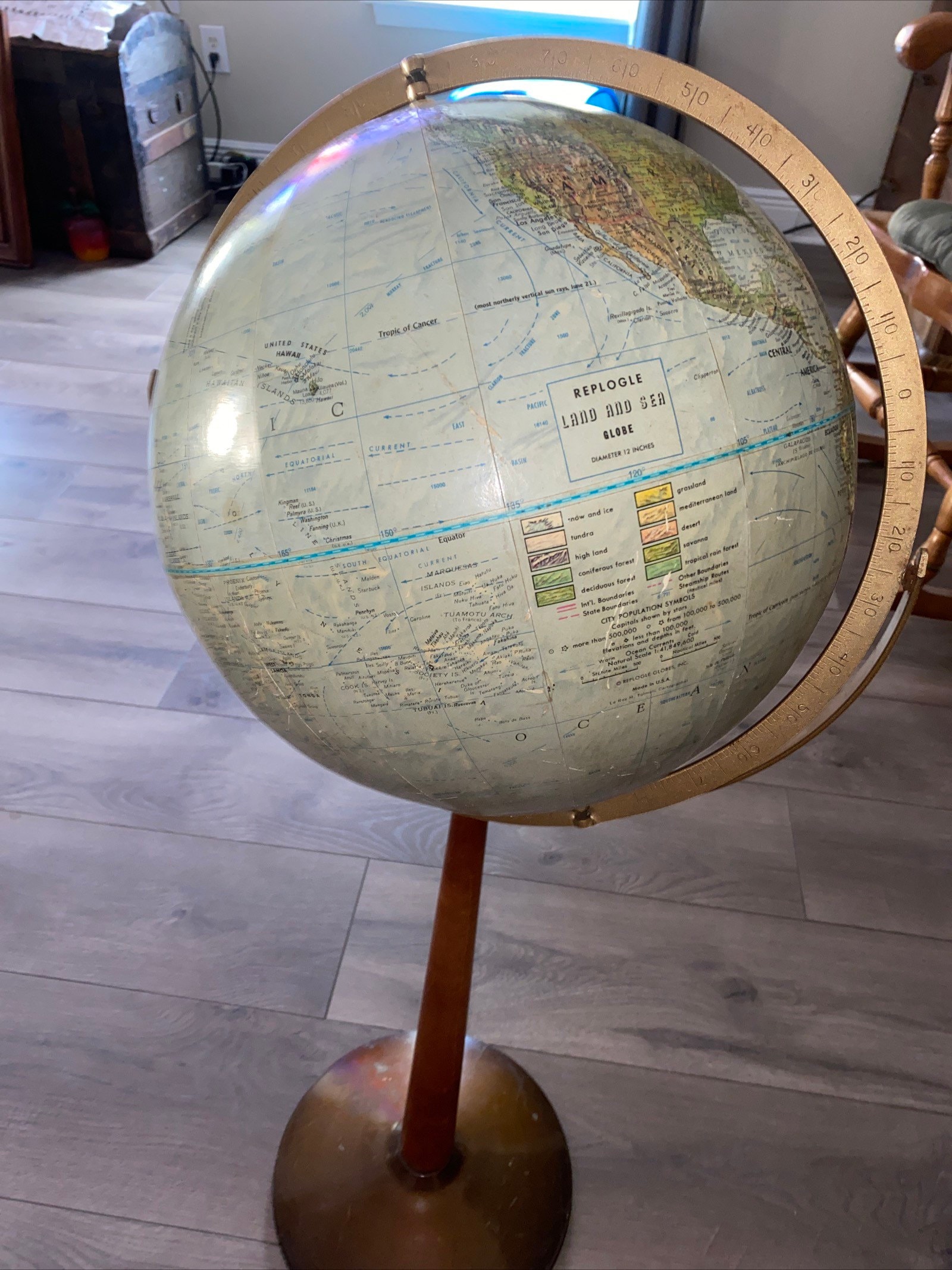 World Globe On A Pedestal