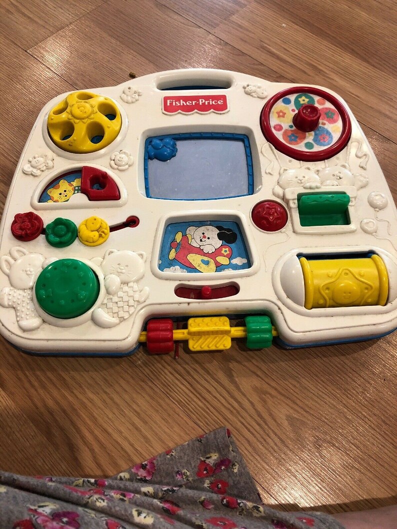 1993 Fisher Price Crib Activity Center Baby Toy Busy Box 1175 Etsy