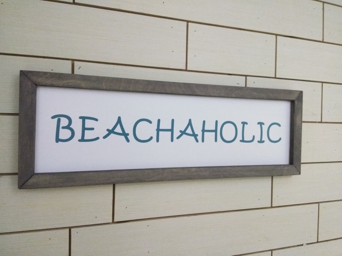 Cartel de madera a la playa regalo para ella decoración | Etsy