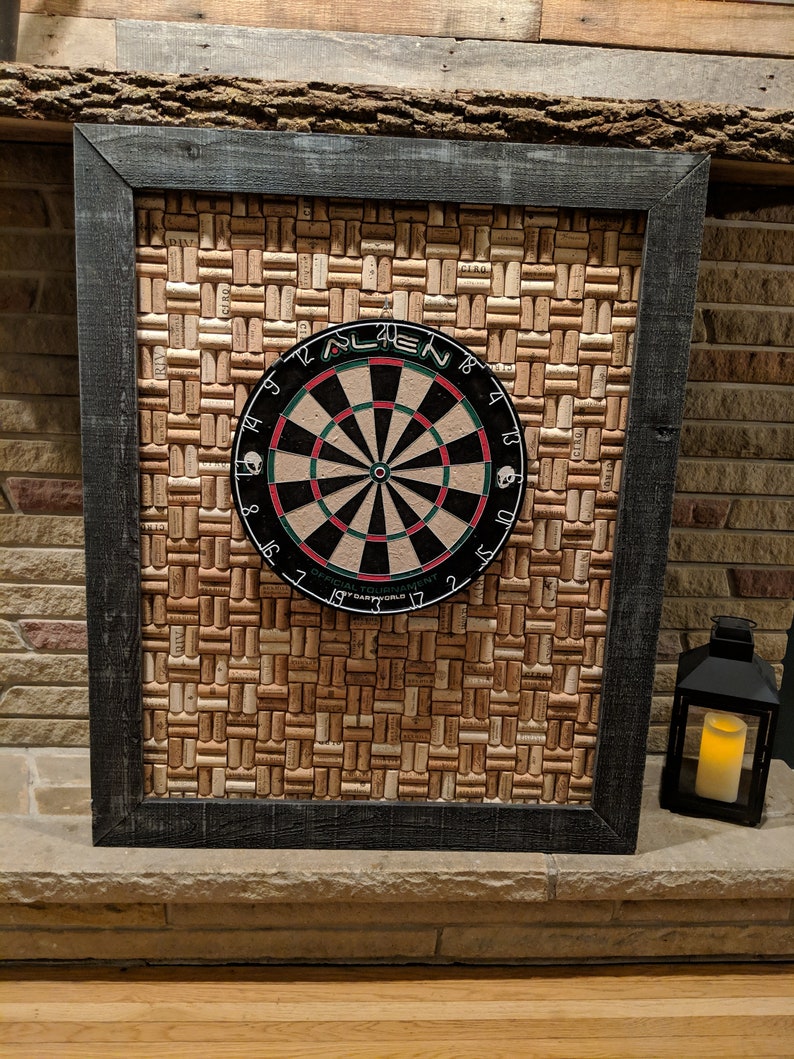 Wine Cork Dartboard Backer Custom Etsy