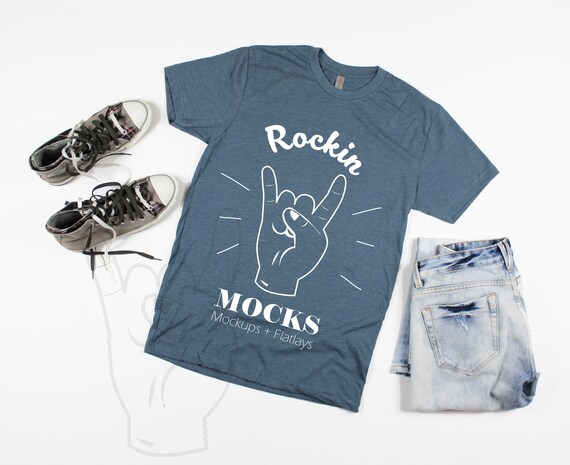 Next Level N6210 Next Level Mens PSD Mockup T-Shirt Mockup