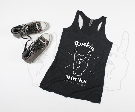 Next Level 6733 Black Tank Top Mockup Tank Top Etsy