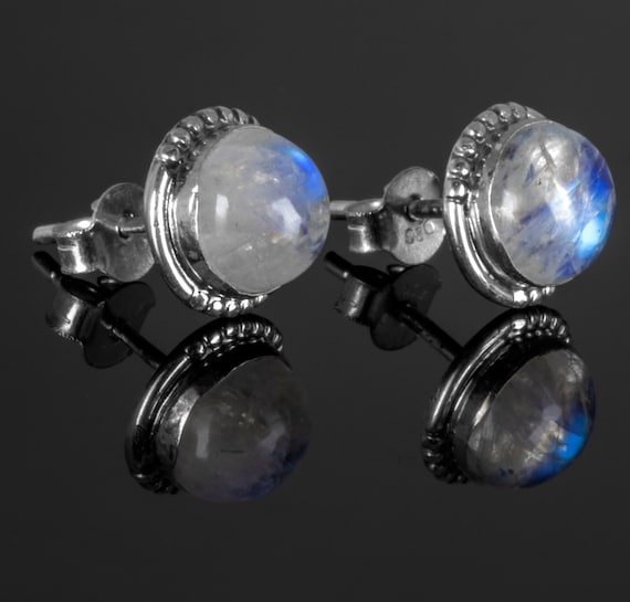 Orecchini Artigianali In Bronzo Con Pietra Di Luna - Baco Ortigia - Foto 6