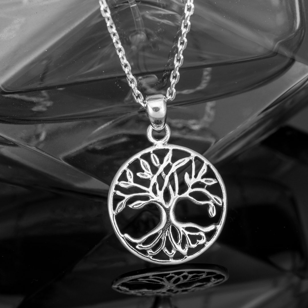 Handmade Sterling Silver 925 Tree of Life Pendant Necklace - Etsy UK