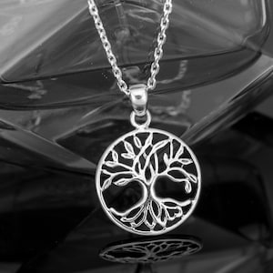 Handgemaakte sterlingzilver 925 levensboom hanger ketting ketting dames sieraden geschenkverpakking