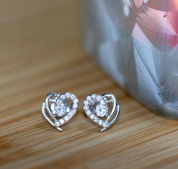 Pendientes De Plata Para Mujer Con Circonitas En Forma