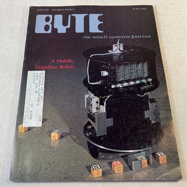 BYTE - Het tijdschrift voor kleine systemen | Juni 1977 Deel 2 Nummer 6 | Vintage microcomputer thuiscomputer tijdschrift | Robothoes