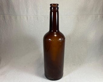 Vintage Hiram Walker & Sons LTD Brown Whiskey Bottle 4/5 Quart | Federal Law Forbids Sale or Re-Use | Made in Canada