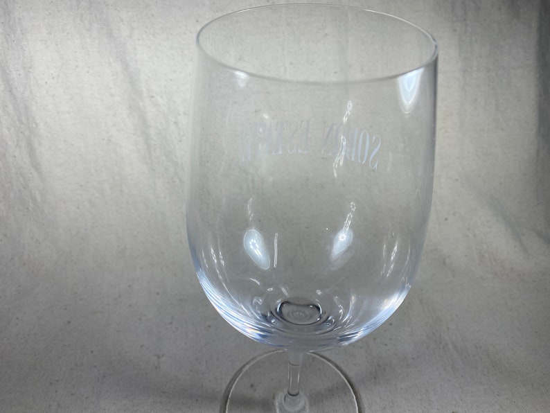Sobon Estate Crystal Wine Glass Shenandoah Vineyards Amador County California