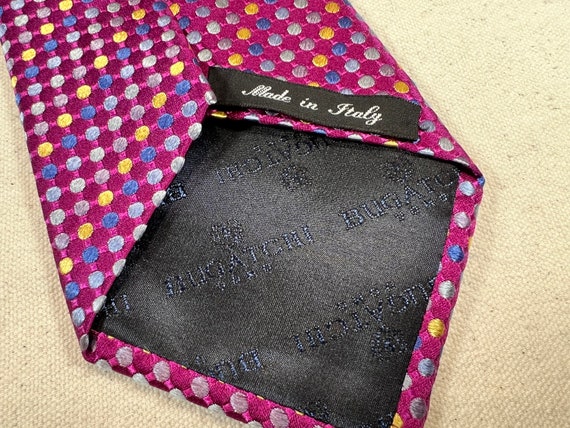 Bugatchi Uomo Italian Silk Necktie Iridescent Plu… - image 6