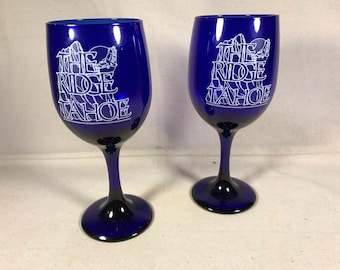 Vintage par Lake Tahoe Cobalt Blue Ridge Resort vinglas Sierra Nevada Kalifornien