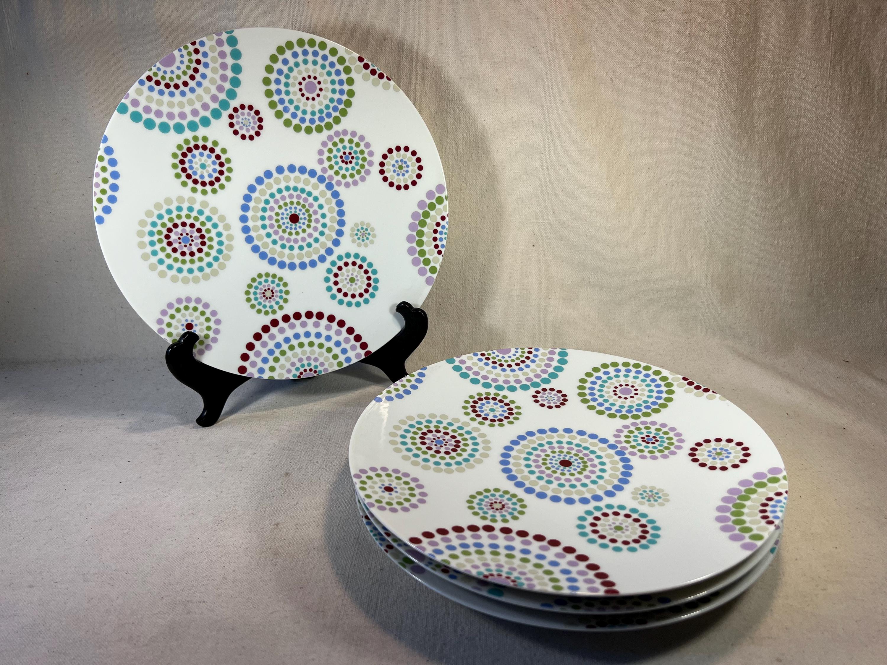 Set of 4 Bernardaud ”after” Pattern 10.25” Porcelain Dinner Plates ...