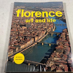 Florence: kunst en leven van Giulio Marini | Storti-gidsen | Fotografische toeristengids Italië Firenze met uittrekbare kaart | 1975