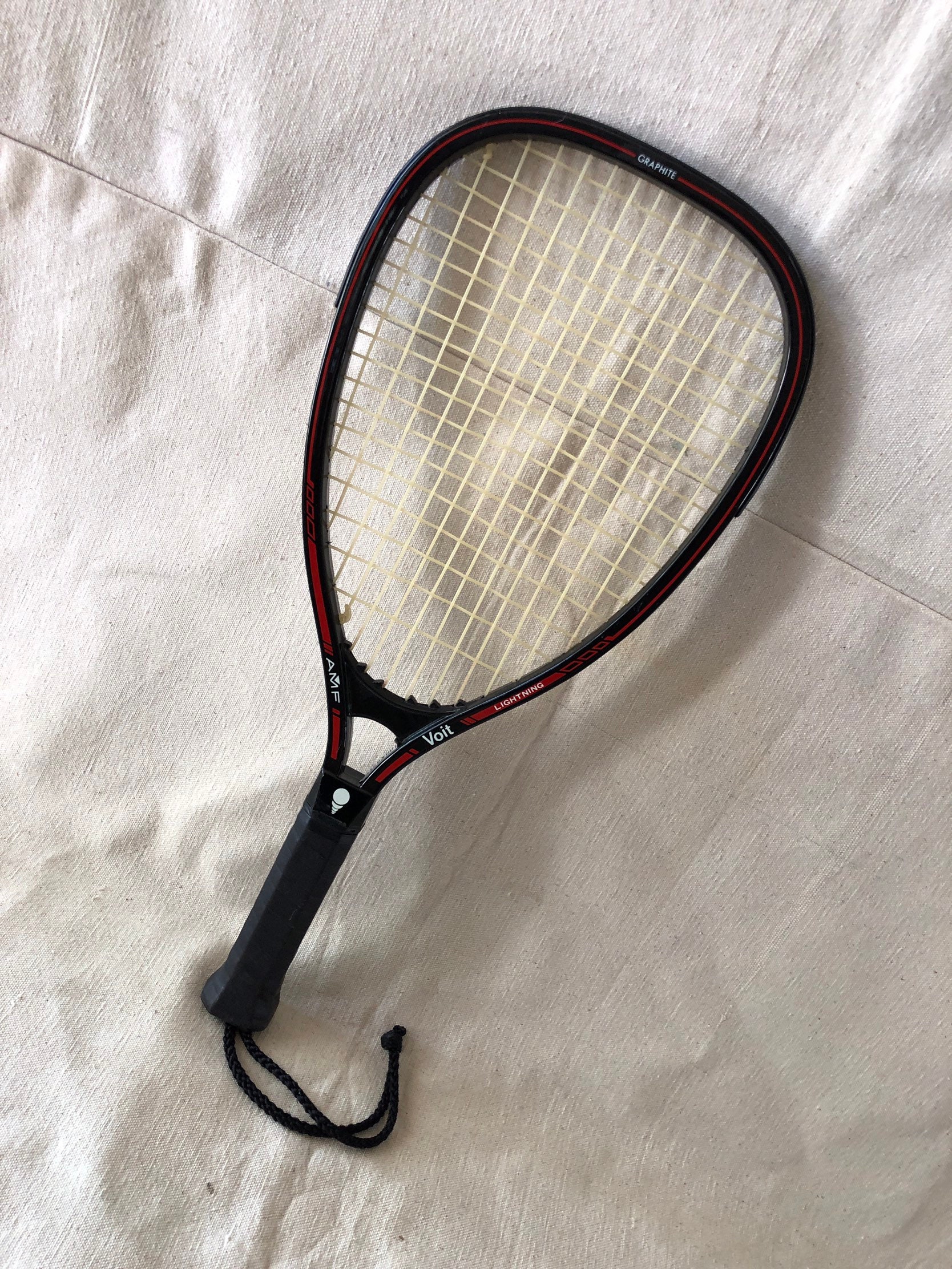 Vintage AMF Voit Lightning Racquetball Racquet W Cover | Etsy