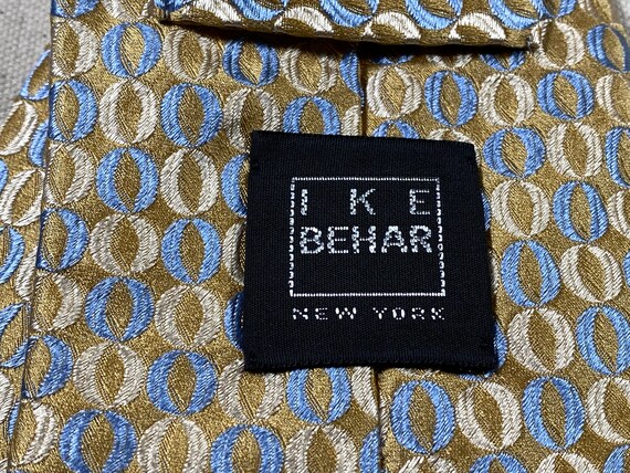 Ike Behar Oval Bubble Pattern All-Silk Textured N… - image 5