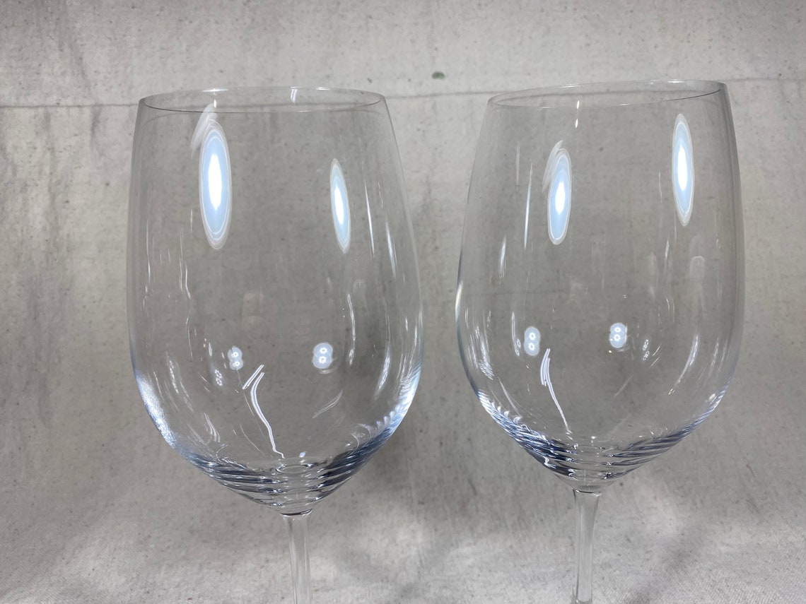 Pair of Spiegelau Signed Fine Crystal Red Wine Glasses Etsy